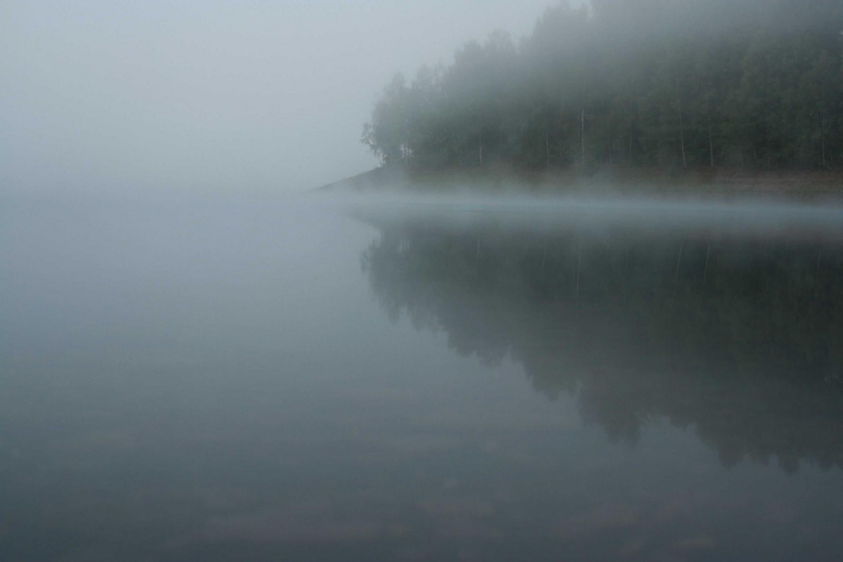 Ein Morgen an der Obernautalsperre