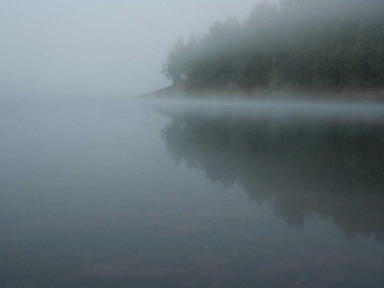 Ein Morgen an der Obernautalsperre