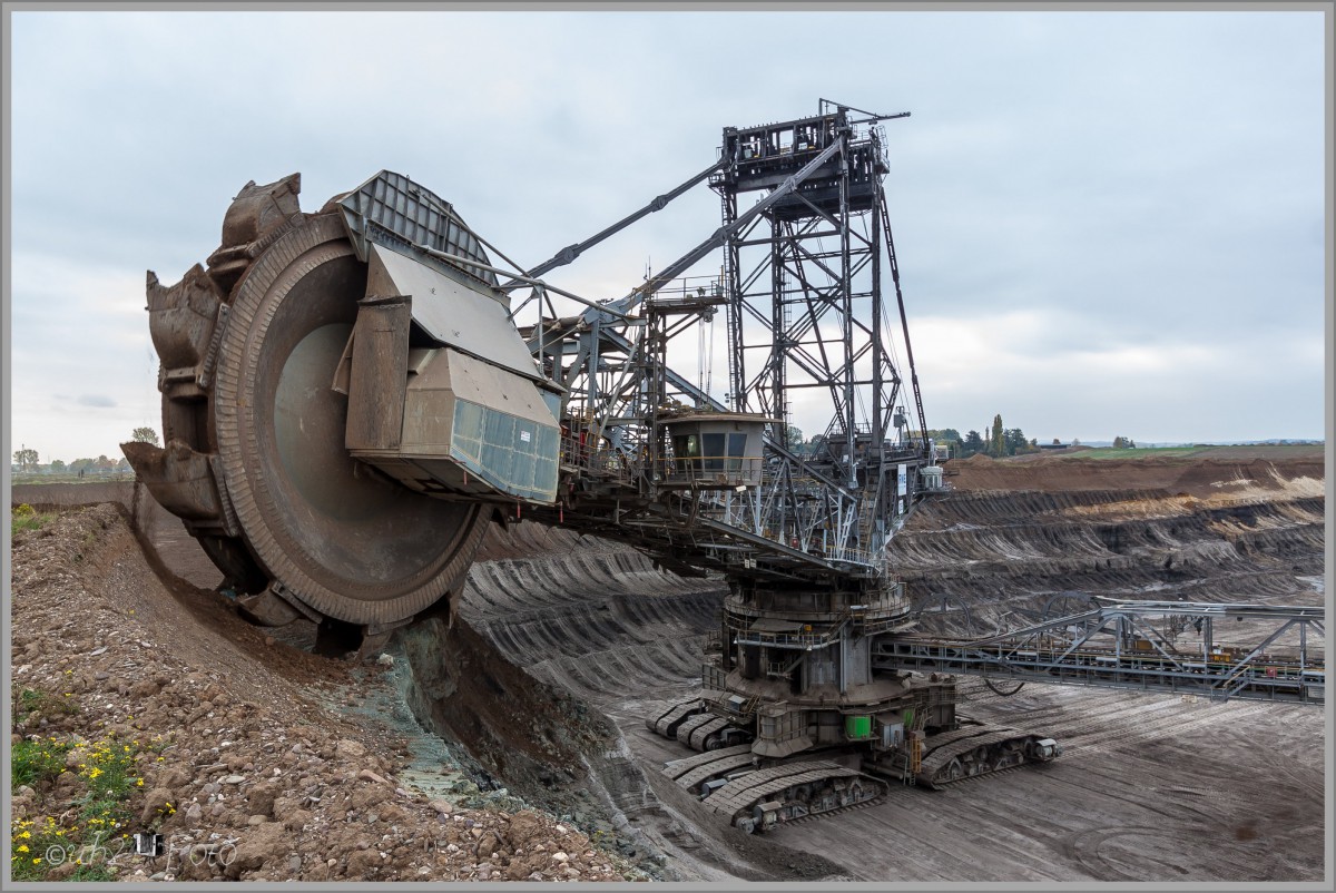 Ganz nah dran am Bagger 255 im Tagebau Inden