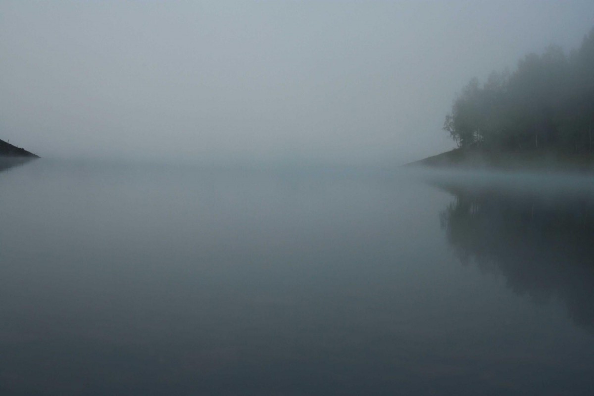 Ein Morgen an der Obernautalsperre