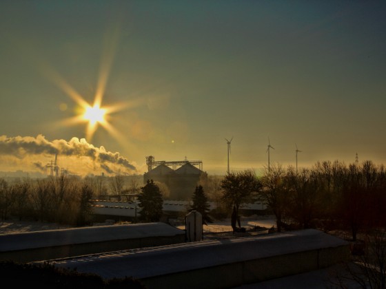 Sonnenaufgang über Zeitz / Sachsen Anhalt