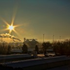 Sonnenaufgang über Zeitz / Sachsen Anhalt