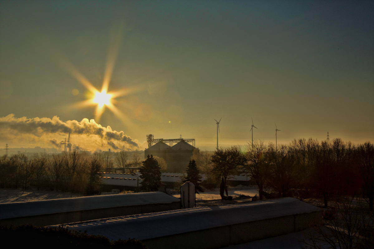 Sonnenaufgang über Zeitz / Sachsen Anhalt